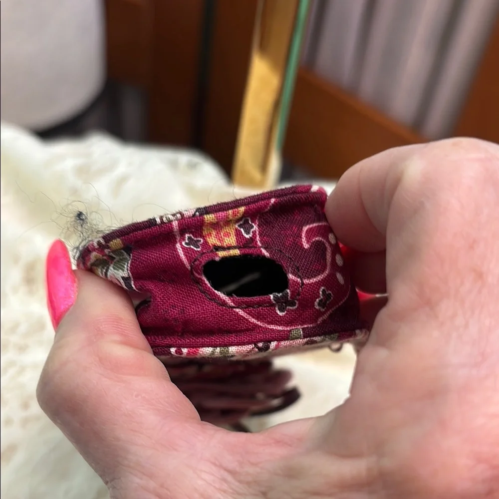Vera Bradley Burgundy and Pink Phone Case